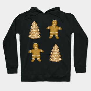 Gingerbread boys and trees Hoodie